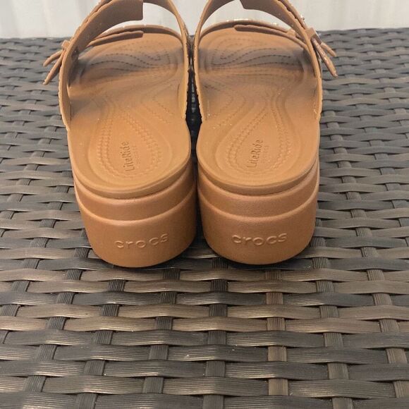 Crocs Brooklyn croco shine buckle women’s size 7  - Picture 4 of 6